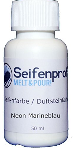 Seifenprofis 50 ml Seifenfarbe (Pigment Marineblau) Badebomben 100% vegan biologisch Farbe zur Seifenherstellung Normal- oder Pigmentbasis … von Seifenprofis