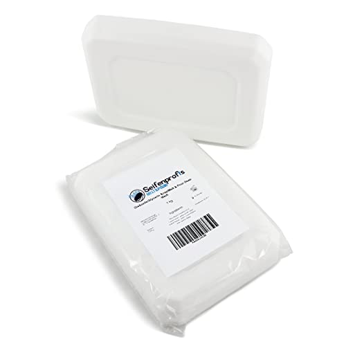 Seifenprofis - Glycerinseife Rohseife Seifenbasis - Weiß (SLS-Frei) (1kg Weiß) von Seifenprofis