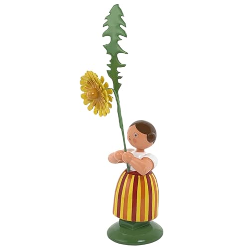 Jan Legler | Wiesenblumenmädchen Blumenkinder | Handwerkskunst aus dem Erzgebirge | Holzfigur Frühlingsdeko | 12 cm | mit Löwenzahn Jan Legler | Wiesenblumenmädchen Blumenkinder | Handwerkskunst aus dem Erzgebirge | Holzfigur Frühlingsdeko | 12 cm | mit Löwenzahn von Seiffener Volkskunst