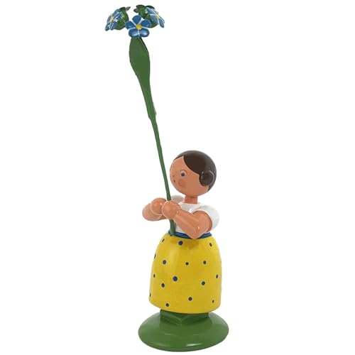 Jan Legler | Wiesenblumenmädchen Blumenkinder | Handwerkskunst aus dem Erzgebirge | Holzfigur Frühlingsdeko | 12 cm | mit Vergissmeinnicht Jan Legler | Wiesenblumenmädchen Blumenkinder | Handwerkskunst aus dem Erzgebirge | Holzfigur Frühlingsdeko | 12 cm | mit Vergissmeinnicht von Seiffener Volkskunst