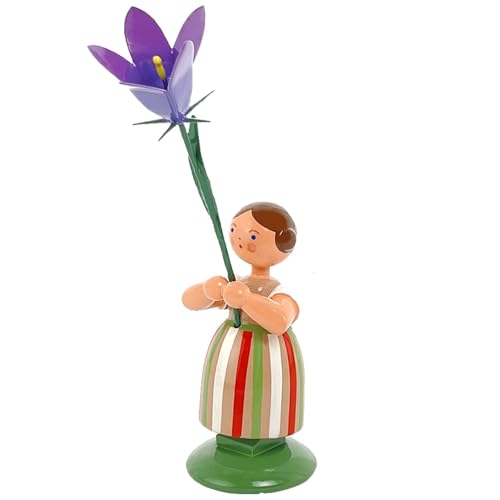 Jan Legler | Wiesenblumenmädchen Blumenkinder | Handwerkskunst aus dem Erzgebirge | Holzfigur Frühlingsdeko | 12 cm | mit Wiesenglockenblume Jan Legler | Wiesenblumenmädchen Blumenkinder | Handwerkskunst aus dem Erzgebirge | Holzfigur Frühlingsdeko | 12 cm | mit Wiesenglockenblume von Seiffener Volkskunst