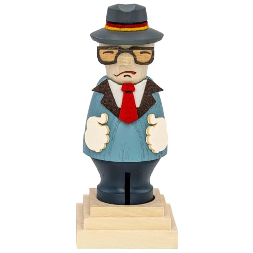 Seiffener Volkskunst | Räuchermännchen Räucherfigur Staatsratsvorsitzender Erich | Handgefertigte Holzfiguren | Erzgebirge Sammelfiguren Politiker | 20522 | Höhe | Höhe 15.5 cm | Erich Seiffener Volkskunst | Räuchermännchen Räucherfigur Staatsratsvorsitzender Erich | Handgefertigte Holzfiguren | Erzgebirge Sammelfiguren Politiker | 20522 | Höhe | Höhe 15.5 cm | Erich von Seiffener Volkskunst