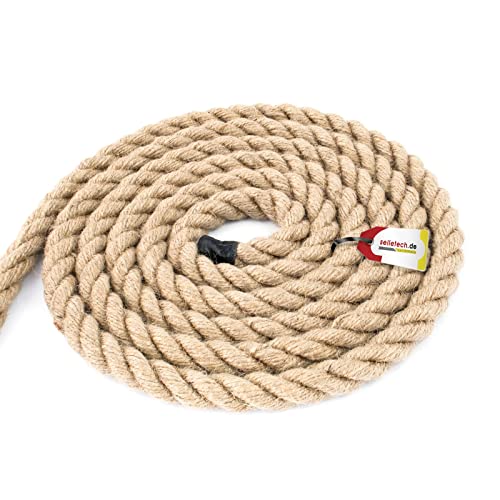 Seiletech.de JUTESEIL | 30m | 20mm Stark | Naturfasern Absperrseil Jute gedreht Tauziehen DIY Dekoration Seiletech.de JUTESEIL | 30m | 20mm Stark | Naturfasern Absperrseil Jute gedreht Tauziehen DIY Dekoration von Seiletech.de