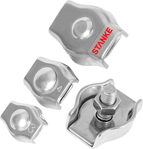 Seilwerk STANKE 100x Simplex Klemme Größe 4 für 4 mm Drahtseile Seilklemme Verzinkt Stahlseil Seilwerk STANKE 100x Simplex Klemme Größe 4 für 4 mm Drahtseile Seilklemme Verzinkt Stahlseil von Seilwerk STANKE