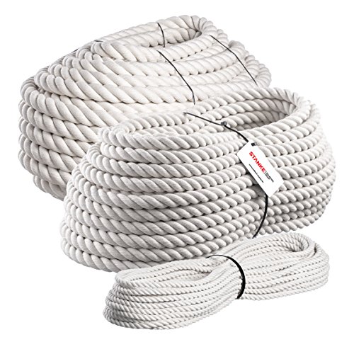 Seilwerk STANKE Baumwollgarn 16mm, Baumwollschnur Baumwollseil handgedreht, 10m von Seilwerk STANKE