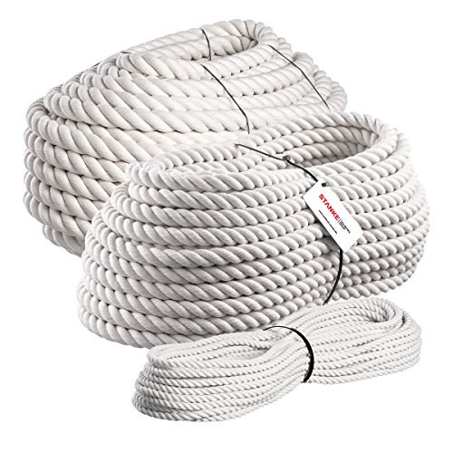 Seilwerk STANKE Makramee Garn 6mm, Baumwollkordel Baumwollschnur handgedreht, 5m Seilwerk STANKE Makramee Garn 6mm, Baumwollkordel Baumwollschnur handgedreht, 5m von Seilwerk STANKE