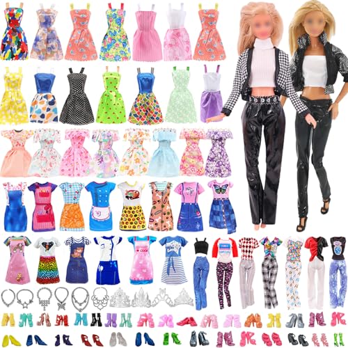 27 Kleidung für Puppen 30 cm Puppenkleidung Puppenzubehör Kleid Kostüm mit Kleiderbügel Schmuck für 11,5 Zoll Puppen von Sekepingo