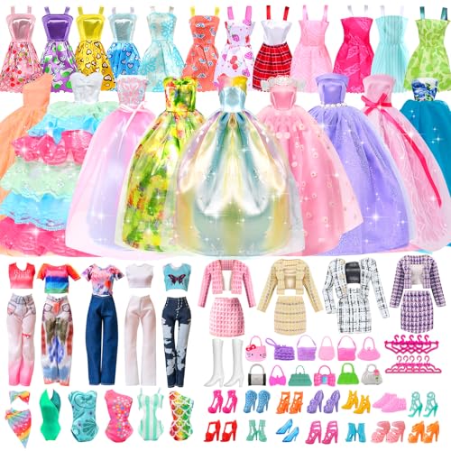 41 Fashion Puppen Kleidung, Sekepingo Puppenkleidungs enthält 2 Abendkleider 2 Badeanzüge 10 Kurze Kleider 10 Paar Schuhe 10 Kleiderbügel 5 Taschen 2 Sätze Fester Stile für 11,5 Zoll Puppe 41 Fashion Puppen Kleidung, Sekepingo Puppenkleidungs enthält 2 Abendkleider 2 Badeanzüge 10 Kurze Kleider 10 Paar Schuhe 10 Kleiderbügel 5 Taschen 2 Sätze Fester Stile für 11,5 Zoll Puppe von Sekepingo