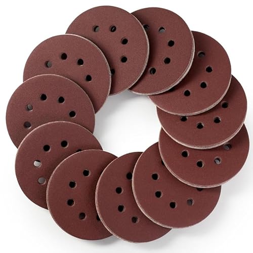 Selead 110 Stück Schleifpapier 125mm Klett Profi 8-Loch Schleifscheiben Körnungen P180 Schleifpapier Rund für Exzenterschleifer Selead 110 Stück Schleifpapier 125mm Klett Profi 8-Loch Schleifscheiben Körnungen P180 Schleifpapier Rund für Exzenterschleifer von Selead