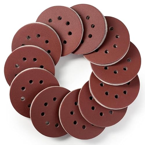 Selead 110 Stück Schleifpapier 125mm Klett Profi 8-Loch Schleifscheiben Körnungen P240 Schleifpapier Rund für Exzenterschleifer Selead 110 Stück Schleifpapier 125mm Klett Profi 8-Loch Schleifscheiben Körnungen P240 Schleifpapier Rund für Exzenterschleifer von Selead