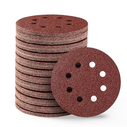 Selead 110 Stück Schleifpapier 125mm Klett Profi 8-Loch Schleifscheiben Körnungen P40 Schleifpapier Rund für Exzenterschleifer Selead 110 Stück Schleifpapier 125mm Klett Profi 8-Loch Schleifscheiben Körnungen P40 Schleifpapier Rund für Exzenterschleifer von Selead