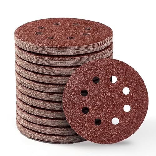 Selead 110 Stück Schleifpapier 125mm Klett Profi 8-Loch Schleifscheiben Körnungen P60 Schleifpapier Rund für Exzenterschleifer Selead 110 Stück Schleifpapier 125mm Klett Profi 8-Loch Schleifscheiben Körnungen P60 Schleifpapier Rund für Exzenterschleifer von Selead