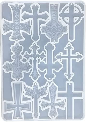 Selecto Bake Epoxidharz Resin Formen Silikonform Gießform Epoxy Resin Silicone Moulds, Kreuz Anhänger Epoxidharz Form Schlüsselanhänger Anhänger Silikonform Schmuck Halskette Gießwerkzeuge Selecto Bake Epoxidharz Resin Formen Silikonform Gießform Epoxy Resin Silicone Moulds, Kreuz Anhänger Epoxidharz Form Schlüsselanhänger Anhänger Silikonform Schmuck Halskette Gießwerkzeuge von Selecto Bake
