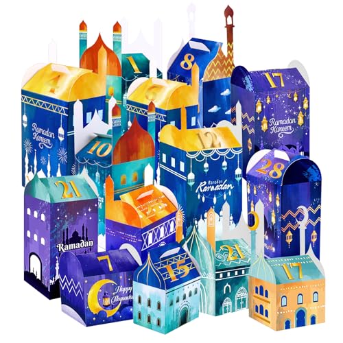 Ramadan Kalender zum Basteln und Befüllen, SelfTek 30 Stück Geschenkschachteln zum Basteln, Ramadan kalender zum Basteln Ramadan Geschenktüten Candytüten Ramadan Kalender zum Basteln und Befüllen, SelfTek 30 Stück Geschenkschachteln zum Basteln, Ramadan kalender zum Basteln Ramadan Geschenktüten Candytüten von SelfTek