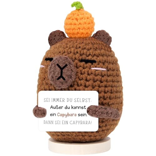 SelfTek Positive Capybara Kuscheltier - Capybara Sachen Emotional Support, Glücksbringer Capybara Plüschtier Tischdekoration, Motivationsgeschenke Lustige Geschenke für Freund, Familie, Lieber, Selbst SelfTek Positive Capybara Kuscheltier - Capybara Sachen Emotional Support, Glücksbringer Capybara Plüschtier Tischdekoration, Motivationsgeschenke Lustige Geschenke für Freund, Familie, Lieber, Selbst von SelfTek