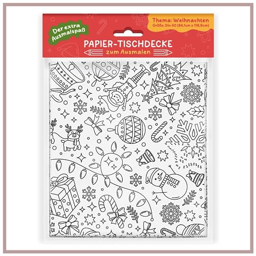 Ausmaltischdecke für Kinder – Tischdecke Weihnachten mit Weihnachtsmann & Co – Ausmaldecke als Christmas Tischdeko – Bemalbare Weihnachtstischdecke als tolle Kinderbeschäftigung – A0 Ausmaltischdecke für Kinder – Tischdecke Weihnachten mit Weihnachtsmann & Co – Ausmaldecke als Christmas Tischdeko – Bemalbare Weihnachtstischdecke als tolle Kinderbeschäftigung – A0 von SellerRocket