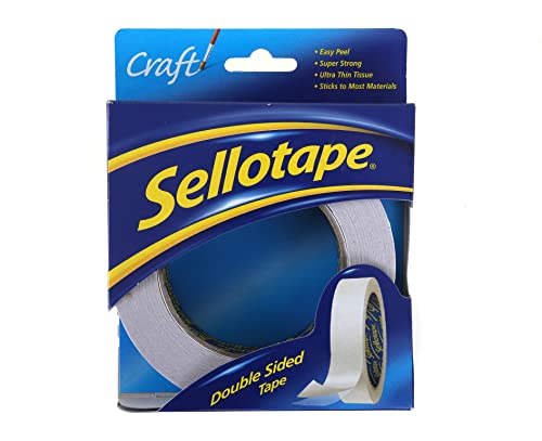 Sellotape 1447052 Doppelseitiges Klebeband, 25 mm x 33 m von Sellotape