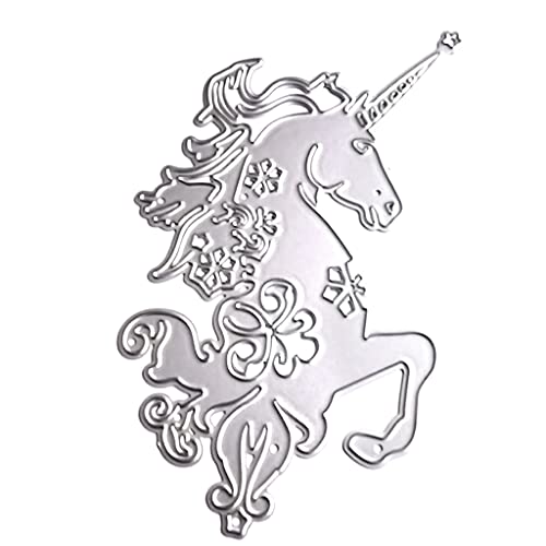 Selma. Niedliche Einhorn-Metallstanzform Exquisite Einhorn-Pferd-Stanzformen Prägeschablone für DIY-Papierhandwerk-Fotoalbum-Dekoration von Homry