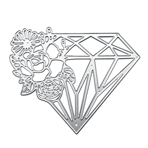 Selma. Rose Diamant Metall Stanzformen Schablone DIY Scrapbooking Album Papier Karte Vorlage Form Prägung Dekoration von Selma.