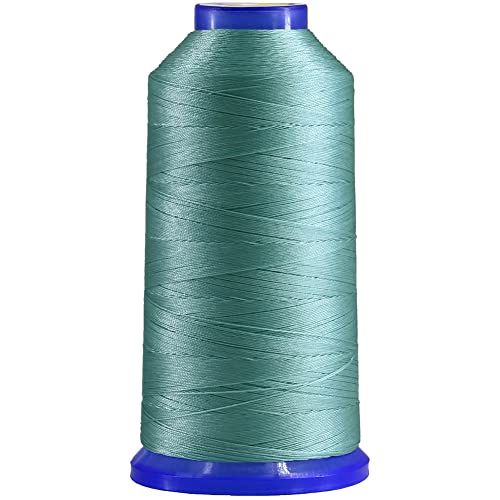 Selric [1700 Yards / 26 Colors Available] Tex 70 Bonded Nylon Thread for Leather Sewing 210D/3 T70#69 Heavy Duty Polsterfaden für Leder and Other Heavy Fabric (Aquamarin) von Selric