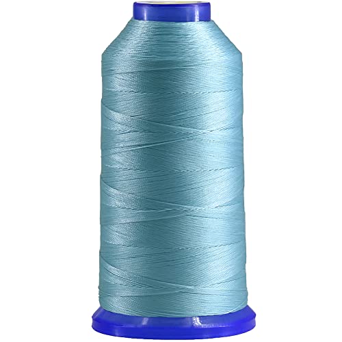 Selric [1700 Yards / 26 Colors Available] Tex 70 Bonded Nylon Thread for Leather Sewing 210D/3 T70#69 Heavy Duty Polsterfaden für Leder and andere schwere Stoffe (Himmelblau) von Selric