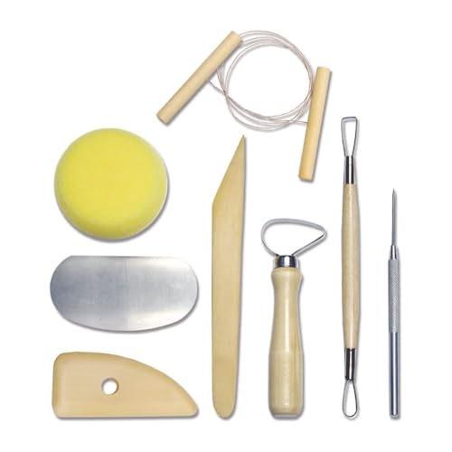 Semazz Modellierwerkzeug,Töpferwerkzeug Set Keramik Ton Werkzeug 8 PCS Bildhauerei Werkzeuge Holz und Metall Polymer Modellierung Werkzeug Skulptur Schnitzerei für Ton Wachs Obst Holzschnitzerei Semazz Modellierwerkzeug,Töpferwerkzeug Set Keramik Ton Werkzeug 8 PCS Bildhauerei Werkzeuge Holz und Metall Polymer Modellierung Werkzeug Skulptur Schnitzerei für Ton Wachs Obst Holzschnitzerei von Semazz