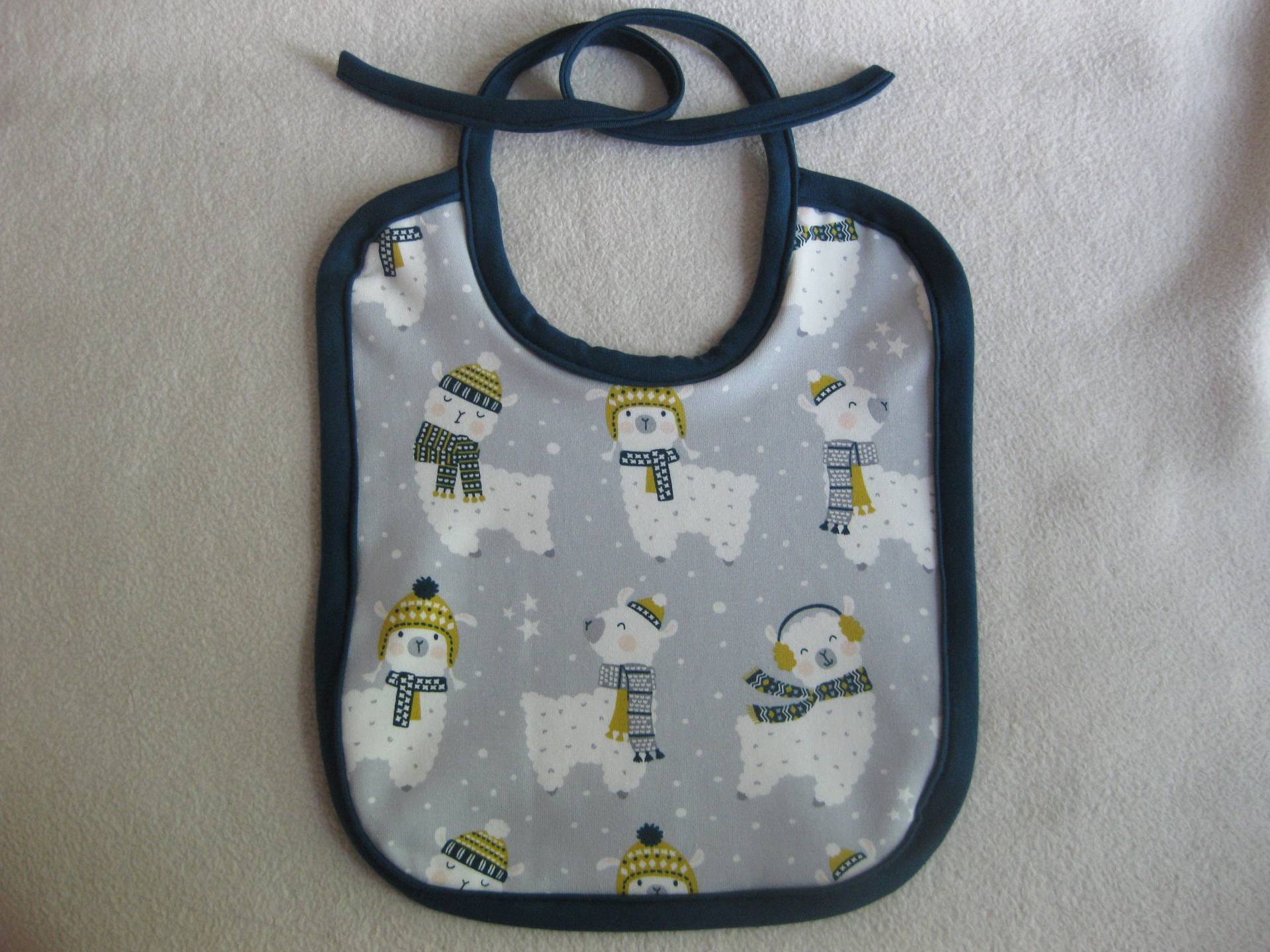 Bio Baby Lätzchen Alpaka, Frottee Rückseite, Kinder, Latz Bio Baby Lätzchen Alpaka, Frottee Rückseite, Kinder, Latz von Sembini