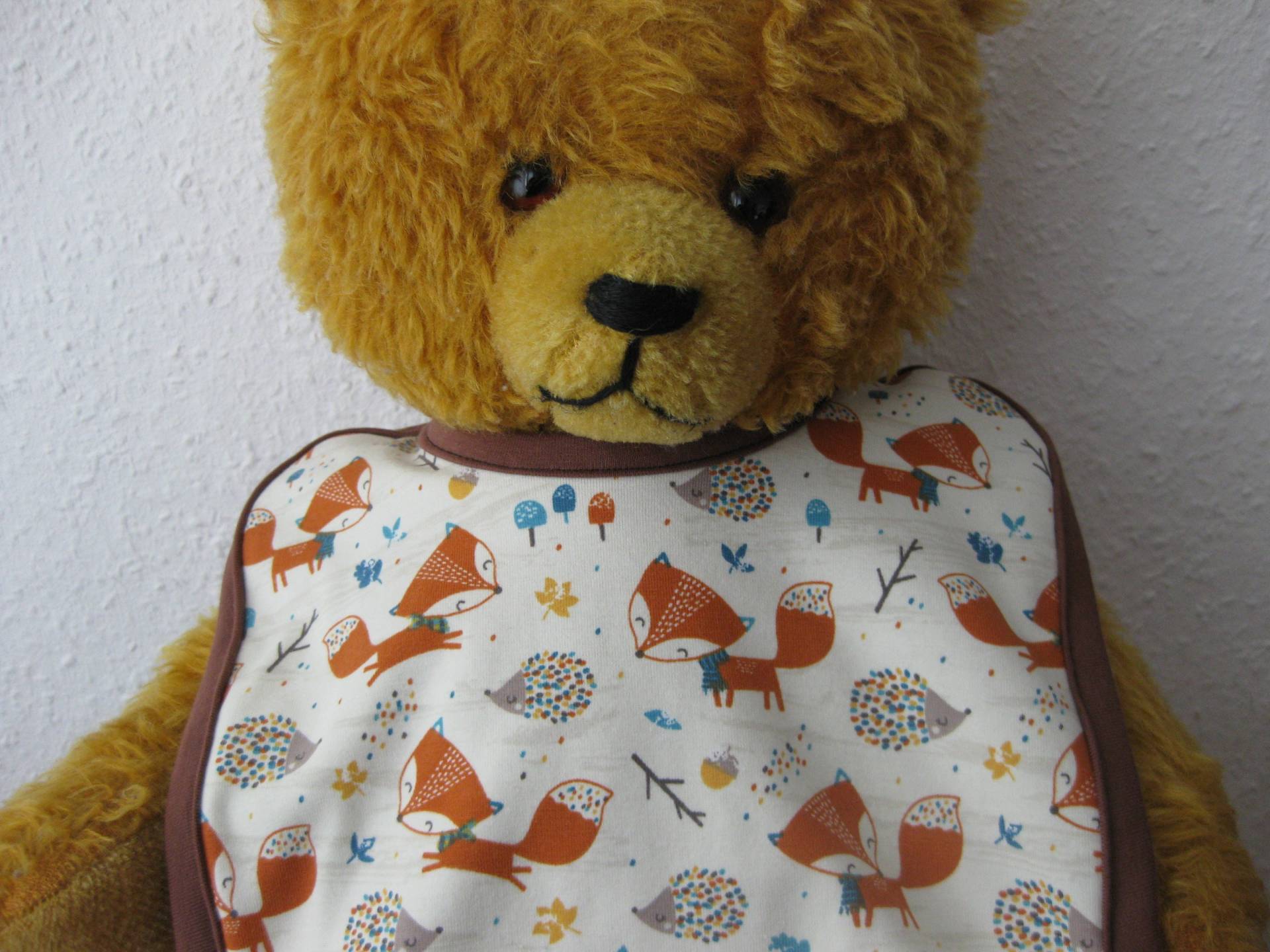 Bio Baby Lätzchen Igel & Fuchs, Frottee Rückseite, Latz, Kinder Bio Baby Lätzchen Igel & Fuchs, Frottee Rückseite, Latz, Kinder von Sembini