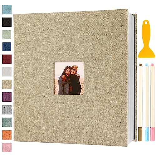 Fotoalbum Selbstklebend 33x32 Groß Fotoalbum Zum Einkleben Scrapbook Selbstgestalten Photo Album Fotobuch Baby Hochzeit Gästebuch Erinnerungsbuch Urlaub Briefmarkenalbum Geburtstag, 120 Seiten Khaki Fotoalbum Selbstklebend 33x32 Groß Fotoalbum Zum Einkleben Scrapbook Selbstgestalten Photo Album Fotobuch Baby Hochzeit Gästebuch Erinnerungsbuch Urlaub Briefmarkenalbum Geburtstag, 120 Seiten Khaki von Semfalbuums