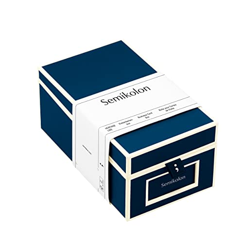 Business Card Box marine +++ zur VISITENKARTEN AUFBEWAHRUNG +++ SEMIKOLON Qualität Business Card Box marine +++ zur VISITENKARTEN AUFBEWAHRUNG +++ SEMIKOLON Qualität von Semikolon