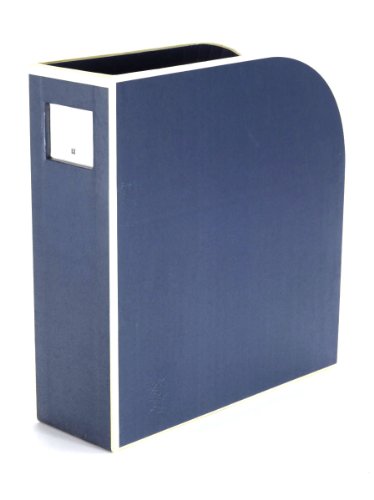Semikolon 352732 Stehsammler A4 – Zeitschriften-Sammler, Dokumenten-Ordner, Format 10,5 x 26 x 31 cm – marine dunkel-blau von Semikolon