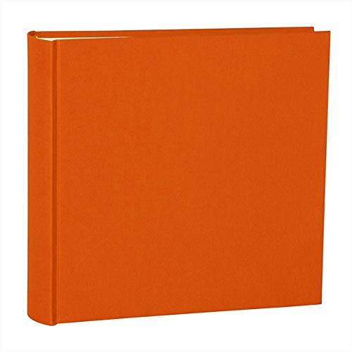 Semikolon 351056 Foto-Album Classic XLarge – 32 x 31 cm, 130 Seiten cremefarben, für 260 Fotos – orange orange von Semikolon