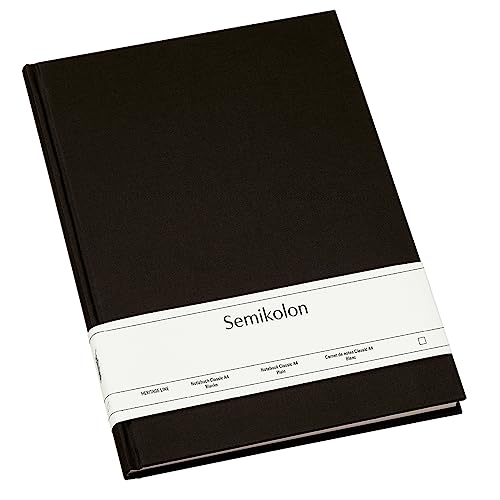 Semikolon 351236 - Notizbuch Classic A4 blanko - 176 Seiten, cremeweißes Papier - Lesezeichen - black schwarz Semikolon 351236 - Notizbuch Classic A4 blanko - 176 Seiten, cremeweißes Papier - Lesezeichen - black schwarz von Semikolon