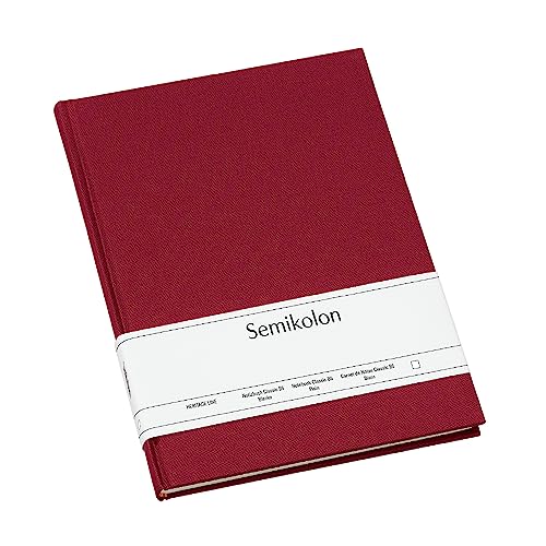 Semikolon 351282 - Notizbuch Classic B5 blanko - 176 Seiten, cremeweißes Papier - Lesezeichen - burgundy dunkel-rot Semikolon 351282 - Notizbuch Classic B5 blanko - 176 Seiten, cremeweißes Papier - Lesezeichen - burgundy dunkel-rot von Semikolon