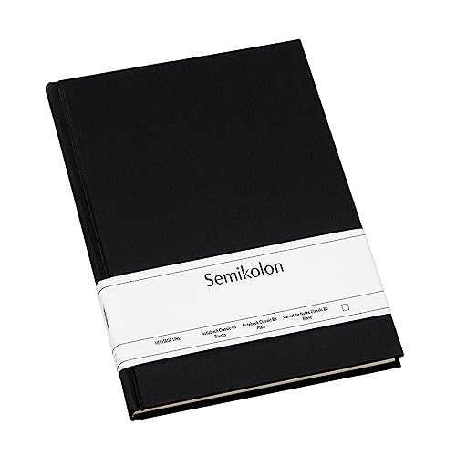 Semikolon 351284 Notizbuch Classic B5 blanko - 176 Seiten, cremeweißes Papier - Lesezeichen - black schwarz Semikolon 351284 Notizbuch Classic B5 blanko - 176 Seiten, cremeweißes Papier - Lesezeichen - black schwarz von Semikolon