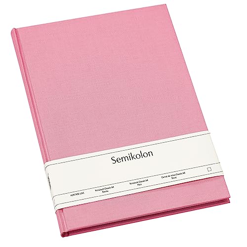Semikolon 364076 - Notizbuch Classic A4 blanko - 176 Seiten, cremeweißes Papier - Lesezeichen - flamingo pink Semikolon 364076 - Notizbuch Classic A4 blanko - 176 Seiten, cremeweißes Papier - Lesezeichen - flamingo pink von Semikolon