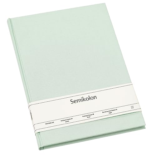 Semikolon 364081 - Notizbuch Classic A4 liniert - 176 Seiten, cremeweißes Papier - Lesezeichen - moss pastell-grün Semikolon 364081 - Notizbuch Classic A4 liniert - 176 Seiten, cremeweißes Papier - Lesezeichen - moss pastell-grün von Semikolon