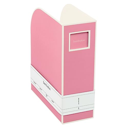 Semikolon 364107 Stehsammler A4 – Zeitschriften-Sammler, Dokumenten-Ordner, Format 10,5 x 26 x 31 cm – flamingo pink von Semikolon