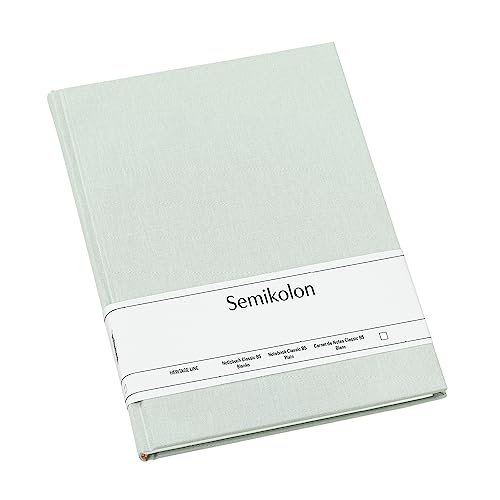 Semikolon 364707 - Notizbuch Classic B5 blanko - 176 Seiten, cremeweißes Papier - Lesezeichen - moss pastell-grün Semikolon 364707 - Notizbuch Classic B5 blanko - 176 Seiten, cremeweißes Papier - Lesezeichen - moss pastell-grün von Semikolon