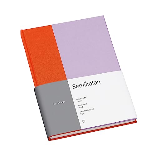 Semikolon 364831 Notizbuch Cutting Edge A5 liniert - 176 Seiten, cremeweißes Papier - Lesezeichen - tangerine lavender Semikolon 364831 Notizbuch Cutting Edge A5 liniert - 176 Seiten, cremeweißes Papier - Lesezeichen - tangerine lavender von Semikolon