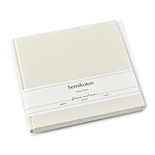 Semikolon 367183 Gästebuch Wedding Edition - 25 x 23 cm - mit 180 blanko Seiten zum Selbstgestalten, Lesezeichen - chamois creme Semikolon 367183 Gästebuch Wedding Edition - 25 x 23 cm - mit 180 blanko Seiten zum Selbstgestalten, Lesezeichen - chamois creme von Semikolon