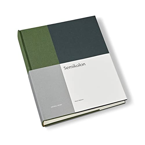 Semikolon 368742 Foto-Album Medium Natural Affair – 21,1x25,5 cm, 80 Seiten cremeweiß, für 160 Fotos – Botanic von Semikolon