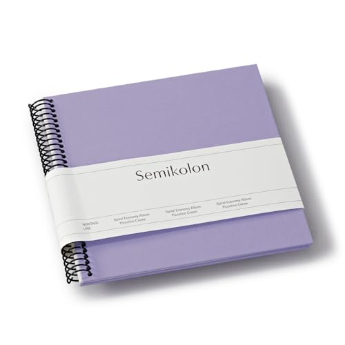 Semikolon 370009 Spiral Album Piccolino - 17 x 17 cm - Fotoalbum, 20 Seiten cremeweiß, Spiral-Fotobuch, lilac silk lila Semikolon 370009 Spiral Album Piccolino - 17 x 17 cm - Fotoalbum, 20 Seiten cremeweiß, Spiral-Fotobuch, lilac silk lila von Semikolon
