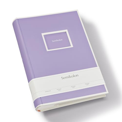 Semikolon 370037 300 Pockets Album – 22,5 x 32,8 cm – 100 Seiten cremefarben, für 300x 10x15 Fotos – lilac silk lila von Semikolon