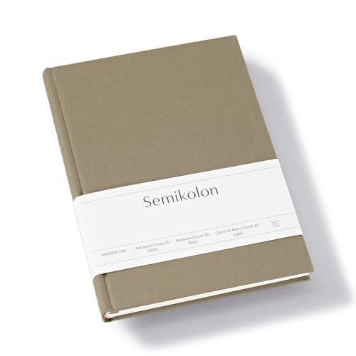 Semikolon 370042 - Notizbuch Classic A5 liniert - 176 Seiten, cremeweißes Papier - Lesezeichen - fango beige Semikolon 370042 - Notizbuch Classic A5 liniert - 176 Seiten, cremeweißes Papier - Lesezeichen - fango beige von Semikolon