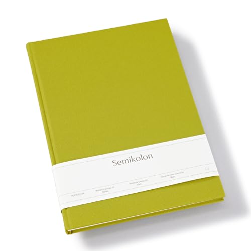 Semikolon 370059 - Notizbuch Classic A4 blanko - 176 Seiten, cremeweißes Papier - Lesezeichen - matcha hell-grün Semikolon 370059 - Notizbuch Classic A4 blanko - 176 Seiten, cremeweißes Papier - Lesezeichen - matcha hell-grün von Semikolon