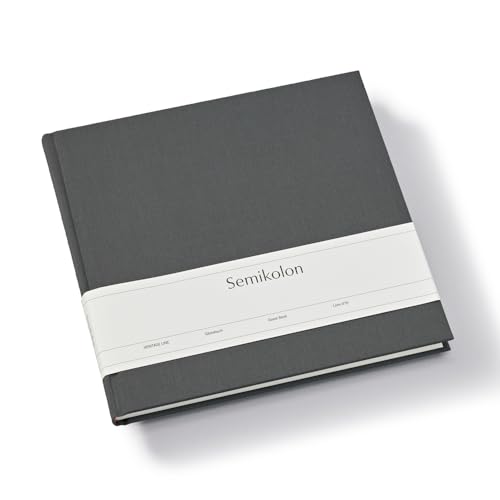 Semikolon 370073 Gästebuch - 25 x 23 cm - mit 180 blanko Seiten zum Selbstgestalten, Lesezeichen - lava stone grau Semikolon 370073 Gästebuch - 25 x 23 cm - mit 180 blanko Seiten zum Selbstgestalten, Lesezeichen - lava stone grau von Semikolon