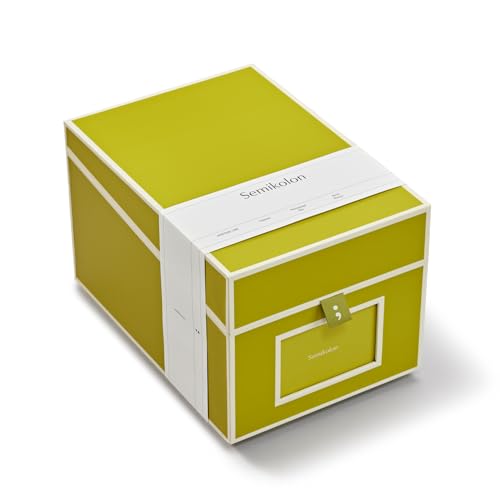 Semikolon 370080 CD- und Fotobox - 17,7 x 15,7 x 25,6 cm - für 10 x 15 cm Fotos - Cover matcha hell-grün Semikolon 370080 CD- und Fotobox - 17,7 x 15,7 x 25,6 cm - für 10 x 15 cm Fotos - Cover matcha hell-grün von Semikolon