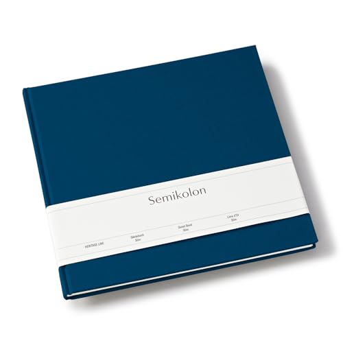 Semikolon 371035 Gästebuch Slim 25 x 23 cm - mit 100 blanko Seiten zum Selbstgestalten, Lesezeichen - marine dunkel-blau Semikolon 371035 Gästebuch Slim 25 x 23 cm - mit 100 blanko Seiten zum Selbstgestalten, Lesezeichen - marine dunkel-blau von Semikolon