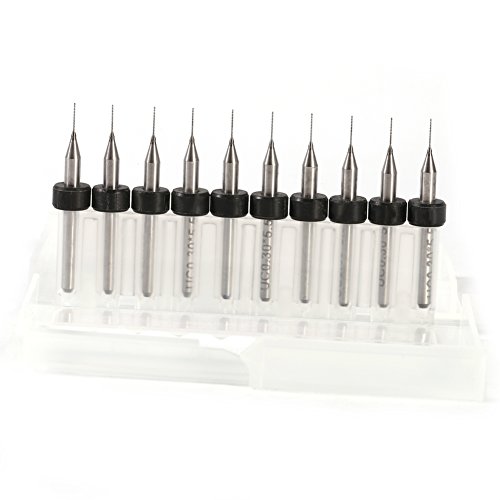 Bohrer Proxxon Micro Drill Set Platinenbohrer Micro Spiralbohrer 0.3mm Bohrer,Mühelose Leiterplattenbohrer Mikrobohrer für Formen für Skulpturen(0.3mm) von Semiter